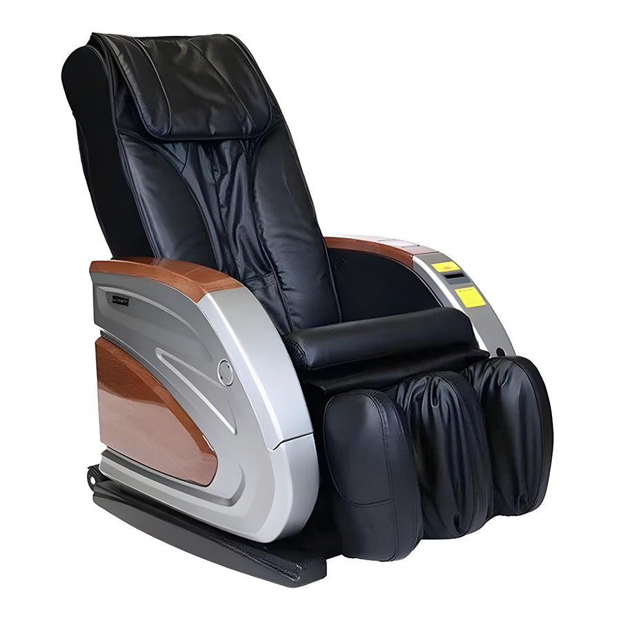 Infinity Share Vending Massage Chair IT-6900 in Silver & Wood / Black Color