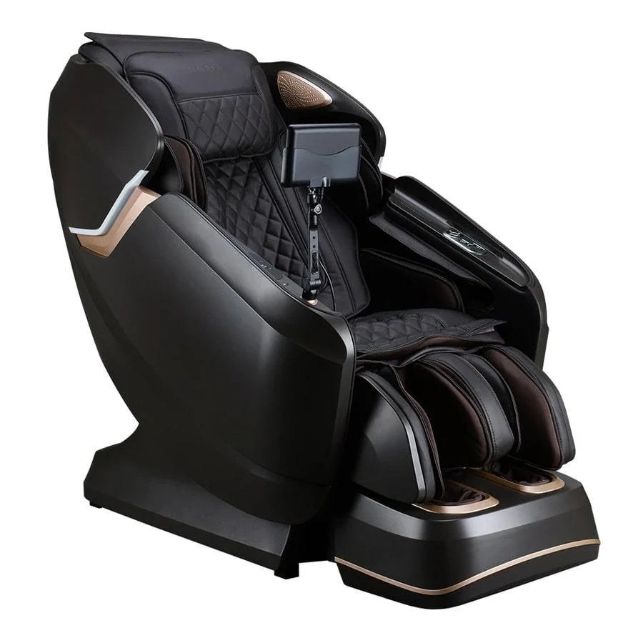 Titan Pro Vigor 4D Massage Chair in brown, side view