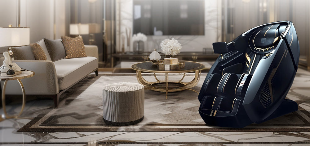 Daiwa Black Panther Supreme Hybrid Massage Chair the ultimate in luxury and relaxation.