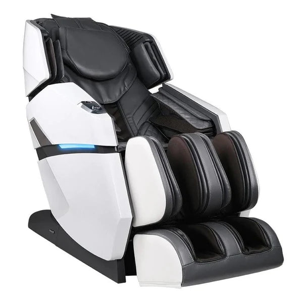 Titan Summit Flex SL-Track Massage Chair in grey color, side view highlighting advanced features and sleek design.