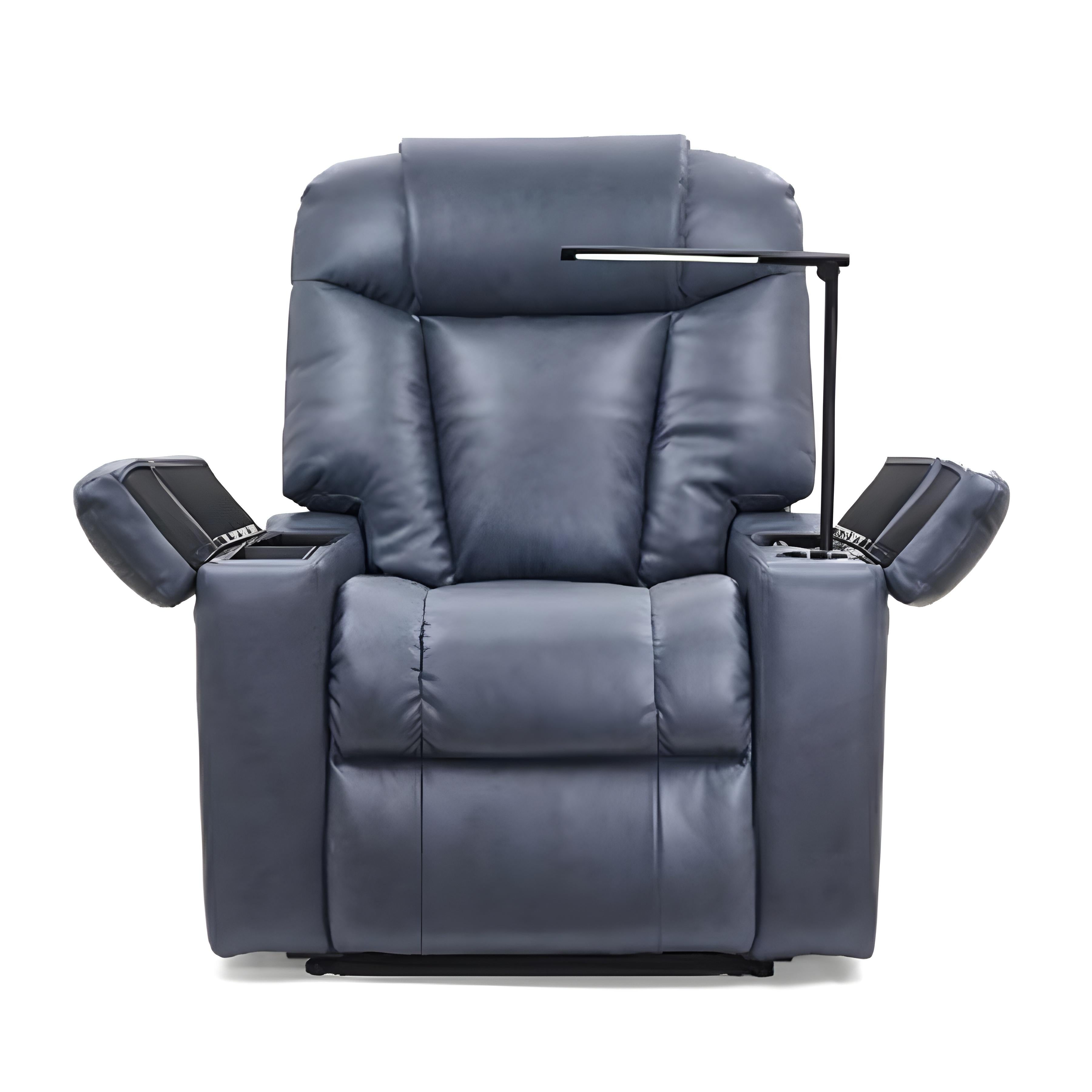UltraComfort UC472 Rhodes 4 Zone Power Lift Chair Recliner in Sinda Fabric Lagoon from Wish Rock Relaxation