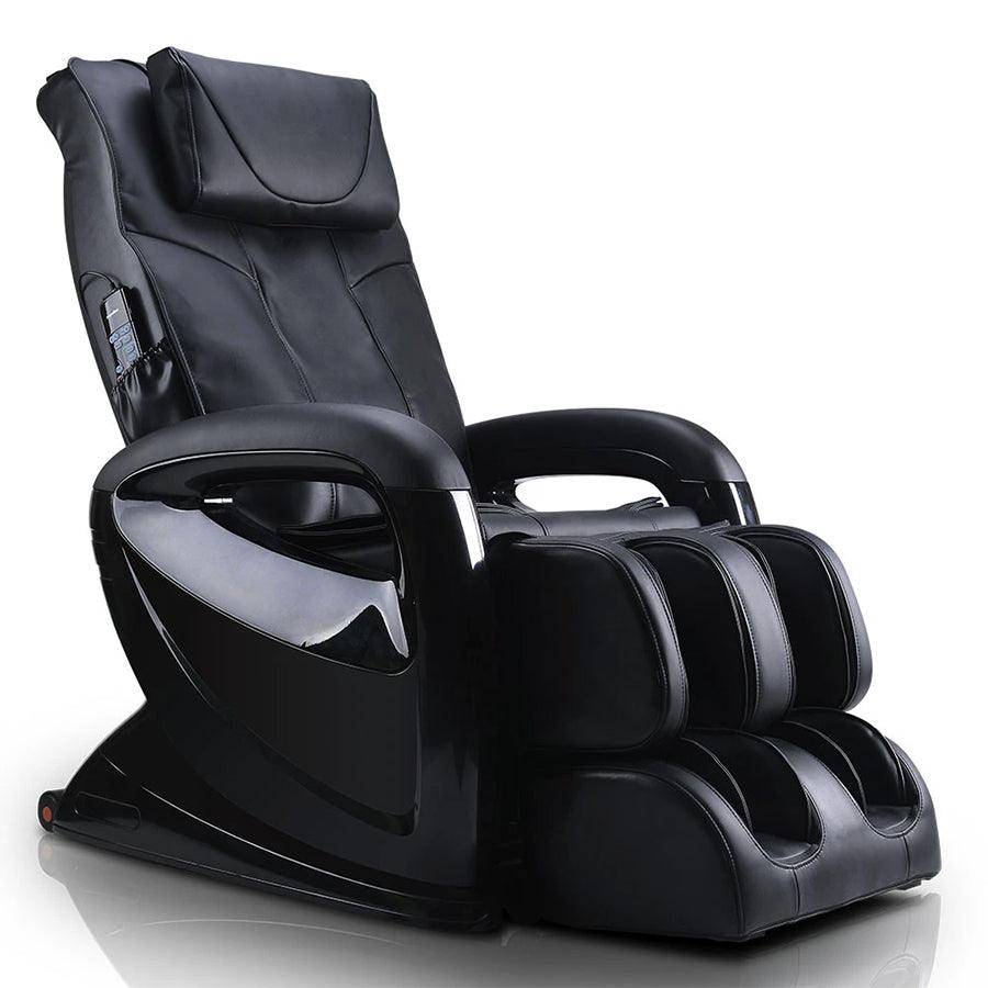 Ergotec ET-100 Mercury Massage Chair in black color with modern ergonomic design. - Wish Rock Relaxation