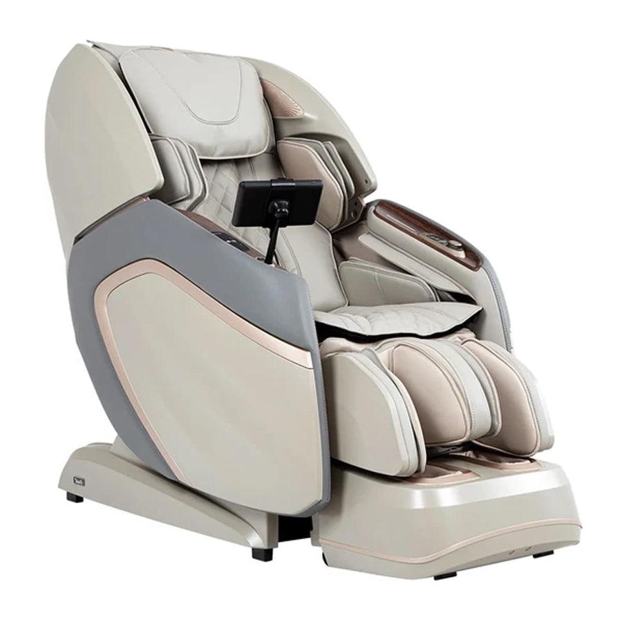 Osaki OS-Pro 4D Emperor Massage Chair in Taupe and Grey Color from Wish Rock Relaxation