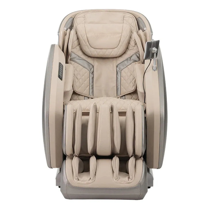 Kyota Hatsumei M900 4D AI Massage Chair - Front View (Gray/Tan)