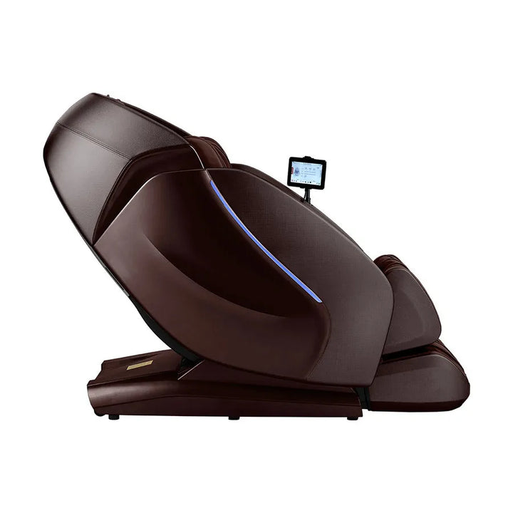 Kyota Hatsumei M900 4D AI Massage Chair - Side View (Dark Brown)