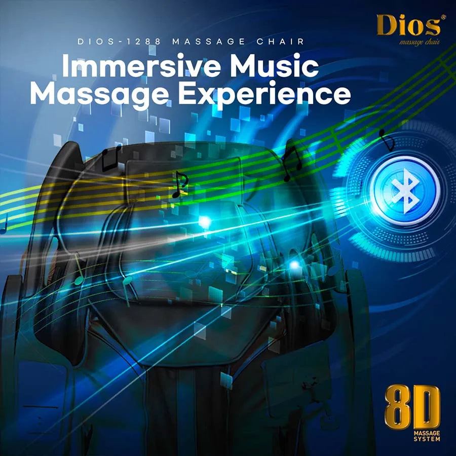 Kahuna Dios-1288 8D Massage Chair - Music Massage Experience