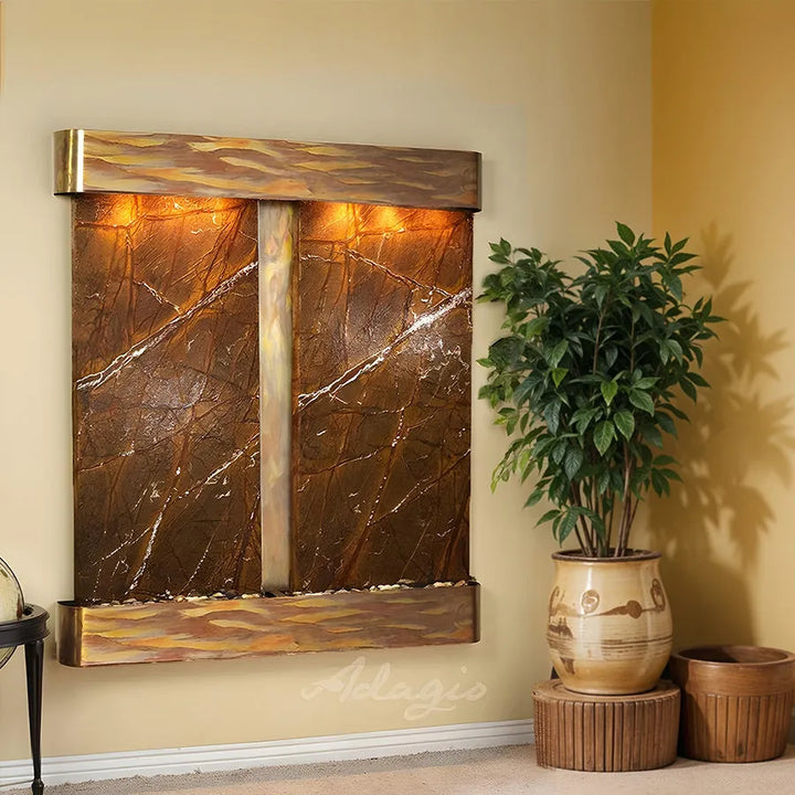 Adagio Cottonwood Wall Water Fountain - Lifestyle