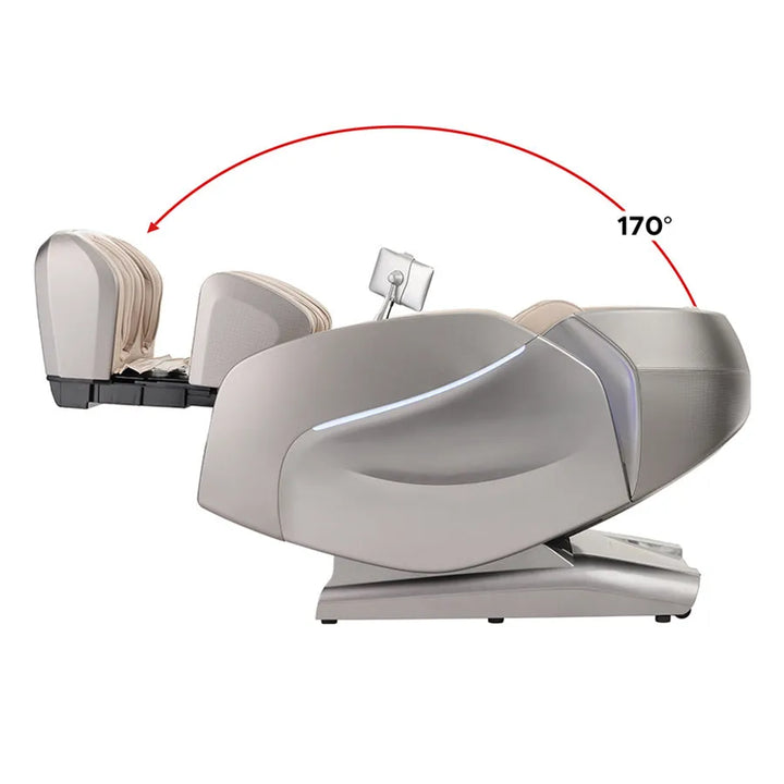 Kyota Hatsumei M900 4D AI Massage Chair - Zero Gravity (Gray/Tan)