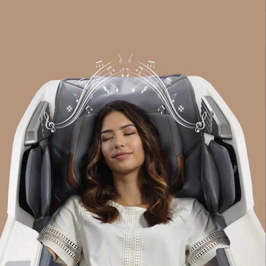 Daiwa Olympia LX Massage Chair bluetooth speakers to enjoy your favorite music, podcast or meditation.