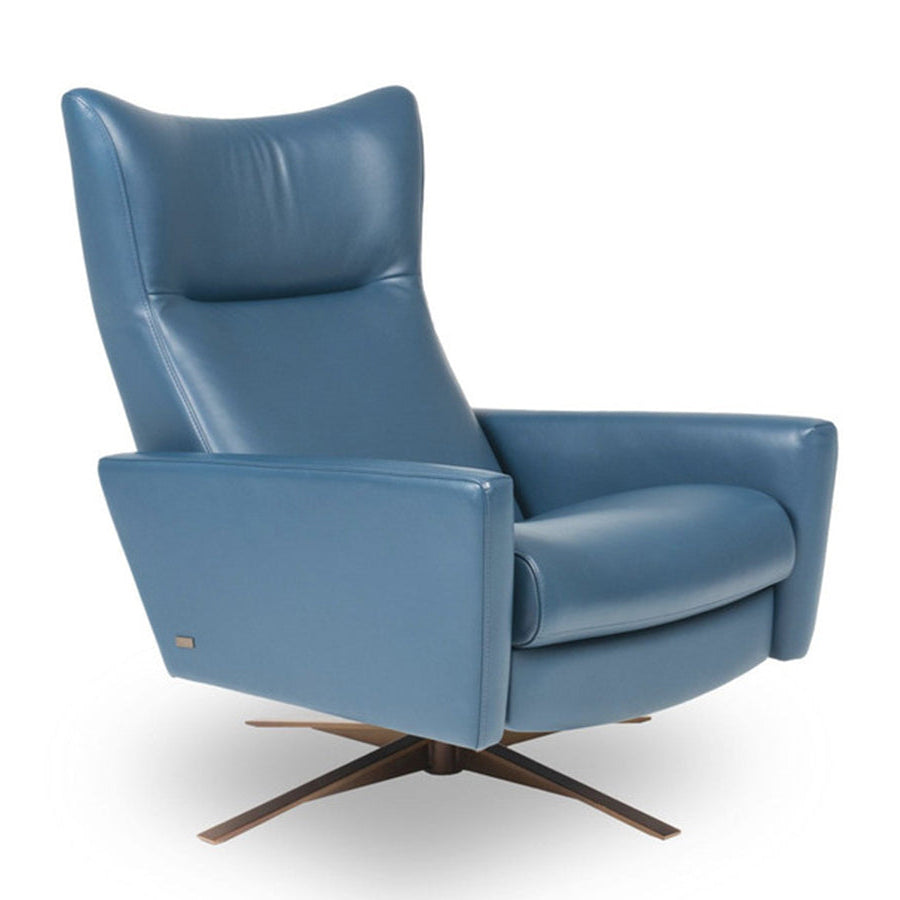 American Leather Comfort Air Stratus Echo Zero Gravity Recliner in Leather Tier G Elmosoft Caribbean
