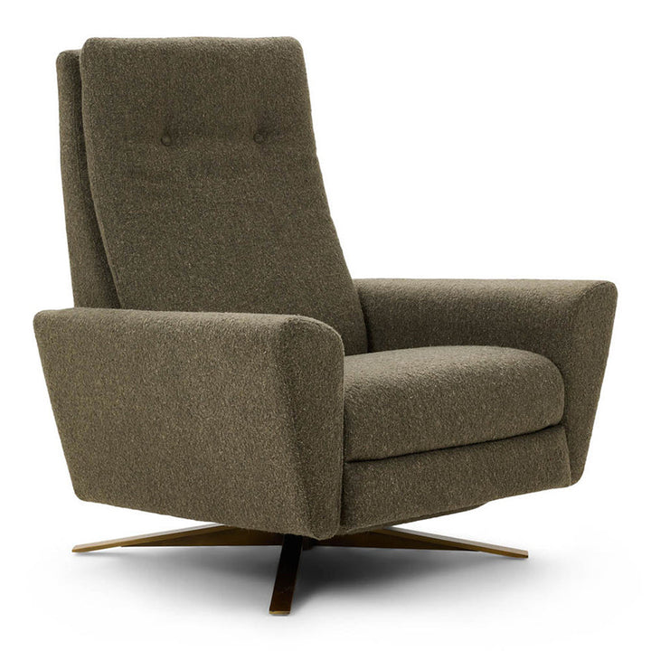 American Leather Comfort Air Atlas Echo Zero Gravity Recliner in Fabric Grade III Marise Earth from Wish Rock Relaxation