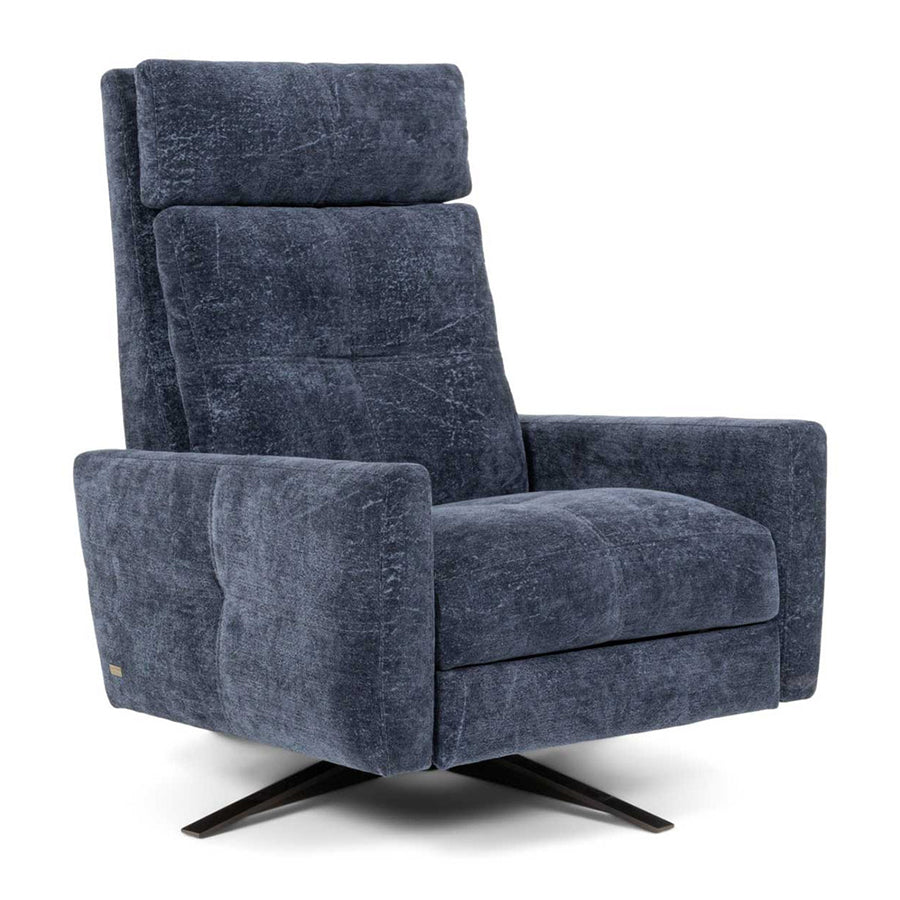 American Leather Comfort Air Rainier Echo Recliner in Fabric Tier I Rowdy from Wish Rock Relaxation