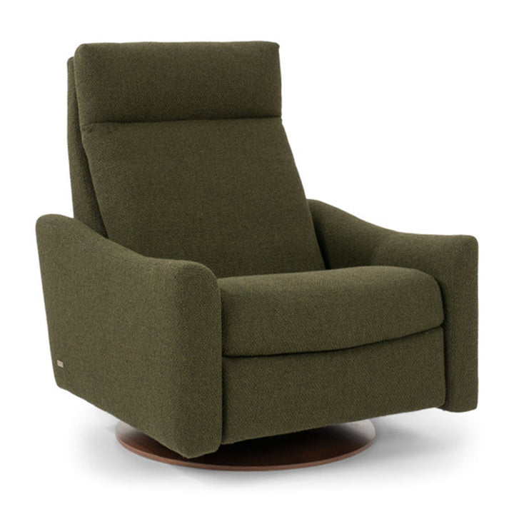 American Leather Comfort Air Ontario Echo Recliner in Fabric Grade V Toray Ultrasuede Moss from Wish Rock Relaxation