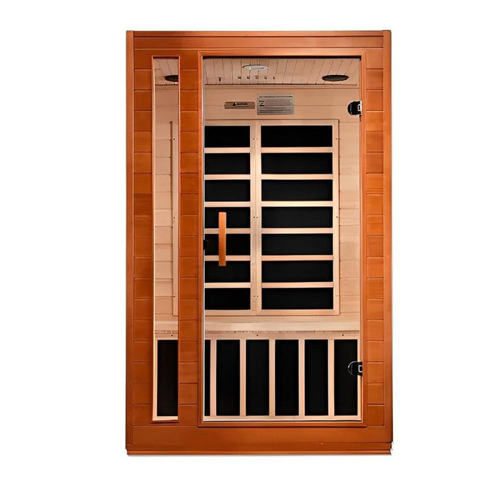 Cardoba 2 Person Ultra Low EMF FAR Infrared Sauna - Canadian Hemlock - Wish Rock Relaxation