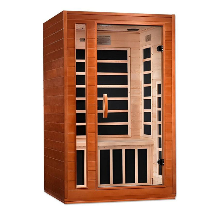 Cardoba 2 Person Ultra Low EMF FAR Infrared Sauna - Canadian Hemlock - Wish Rock Relaxation