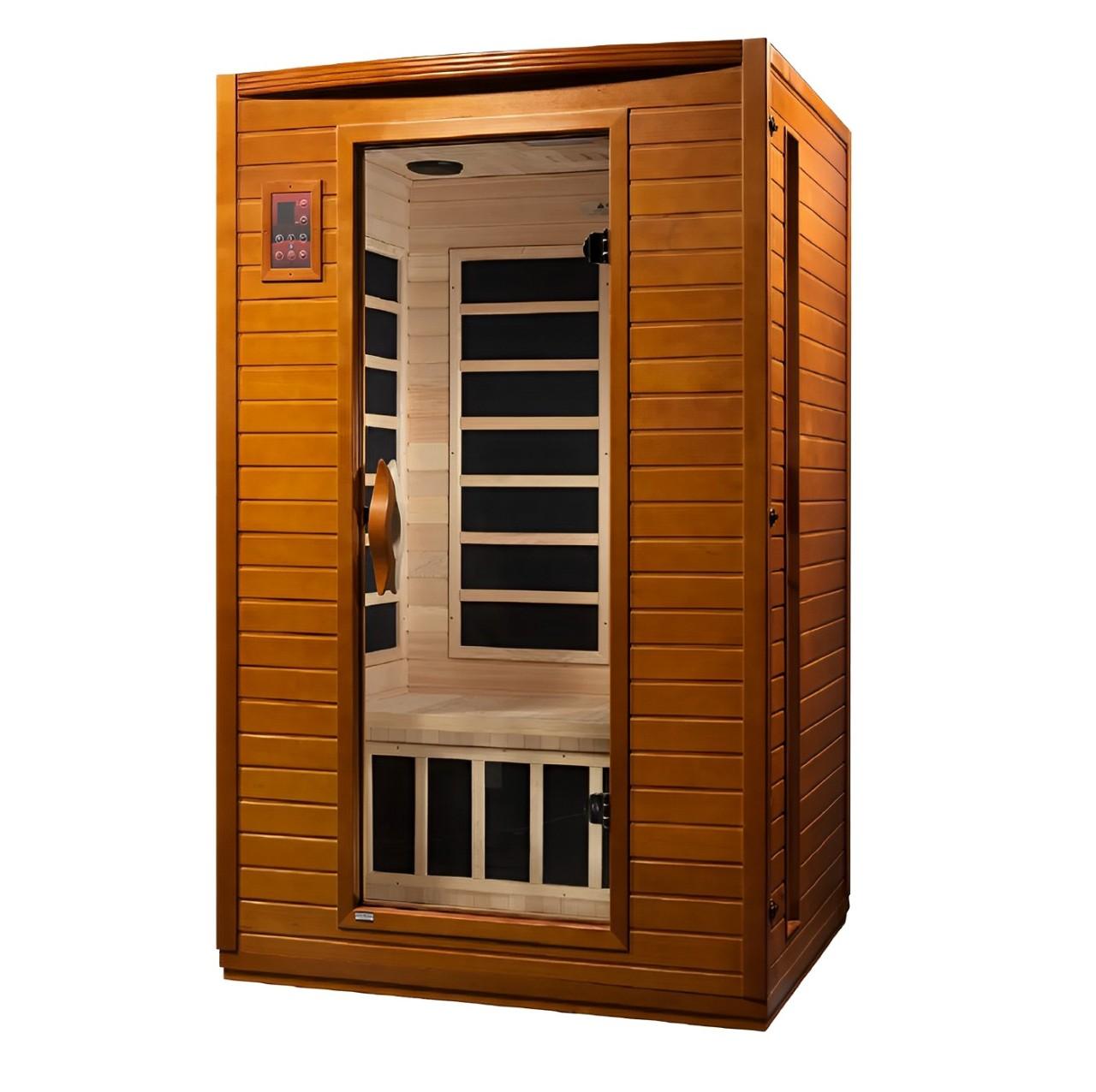 Versailles 2-person Low EMF Infrared Sauna - Canadian Hemlock - Wish Rock Relaxation