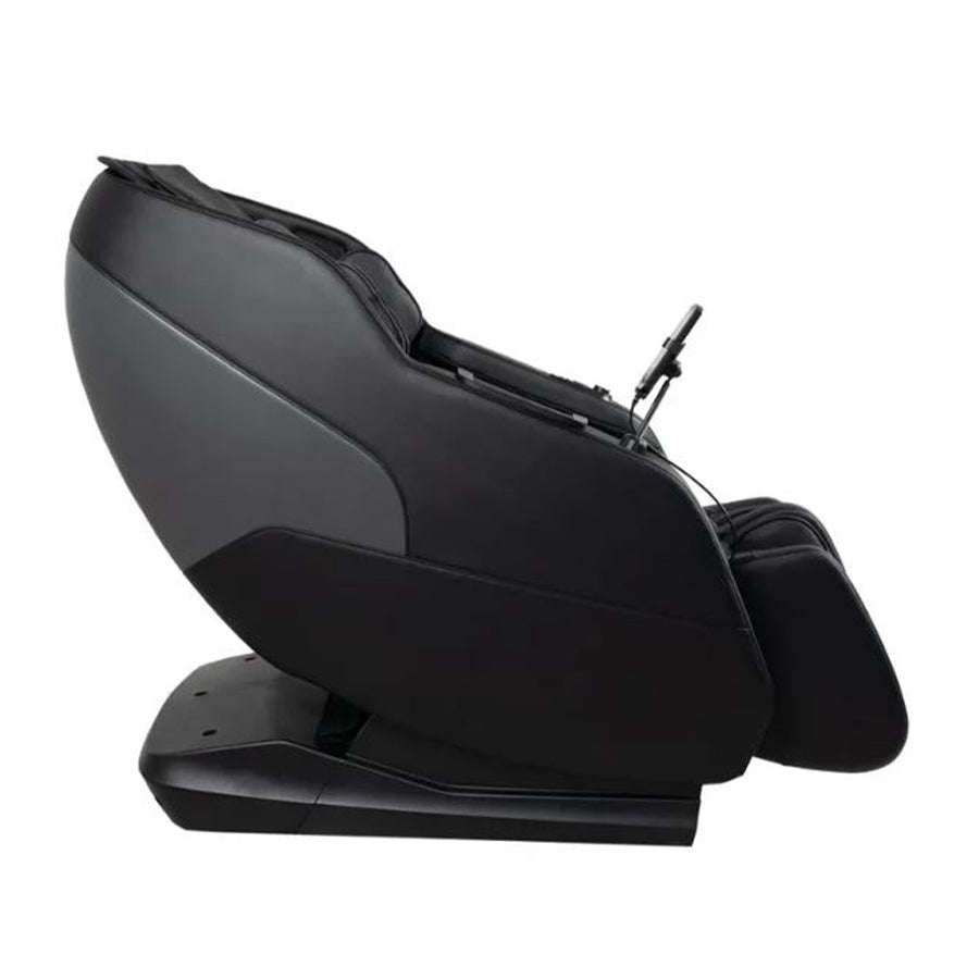 Side profile of the Daiwa iLift massage chair in Black.