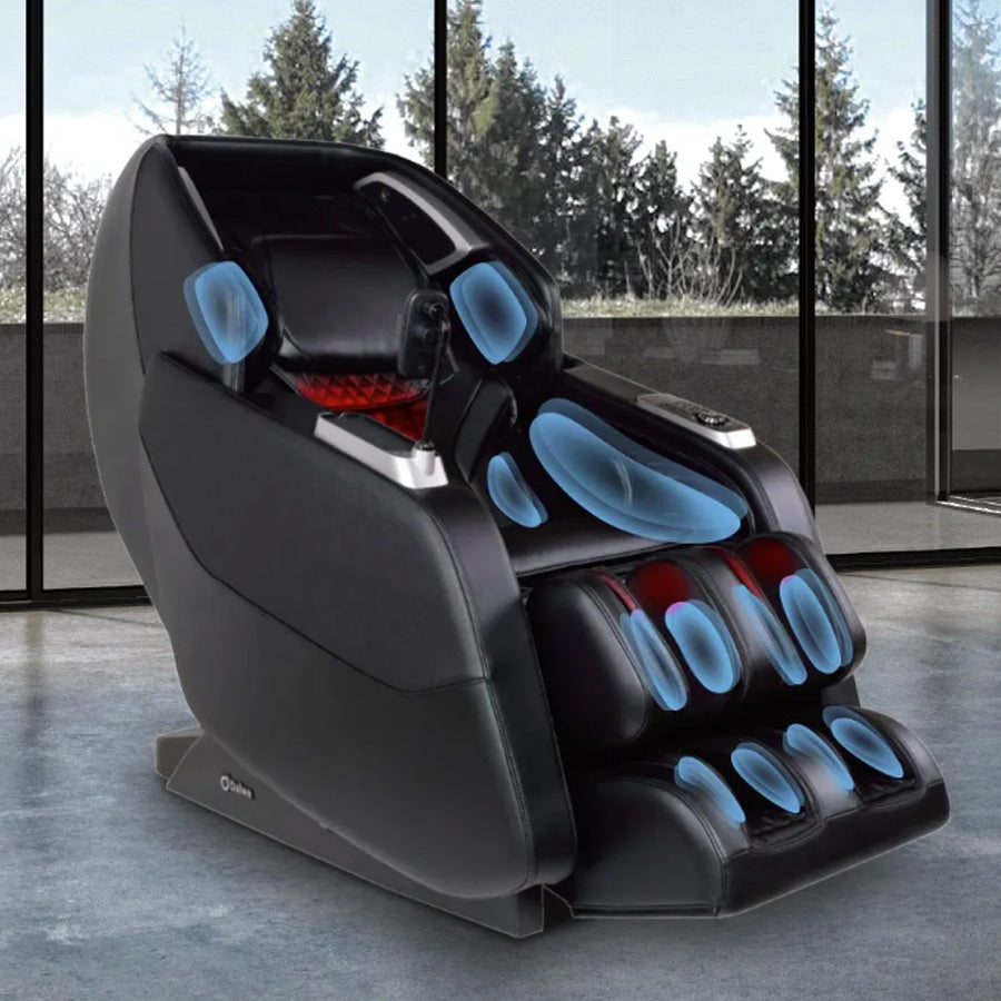 Daiwa Hubble Plus 4D Massage Chair in a soothing room - Wish Rock Relaxation