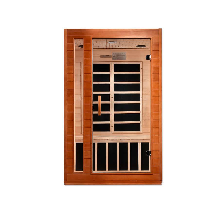 Dynamic Cordoba Elite 2-Person Ultra Low EMF FAR Infrared Sauna - Canadian Hemlock - Wish Rock Relaxation