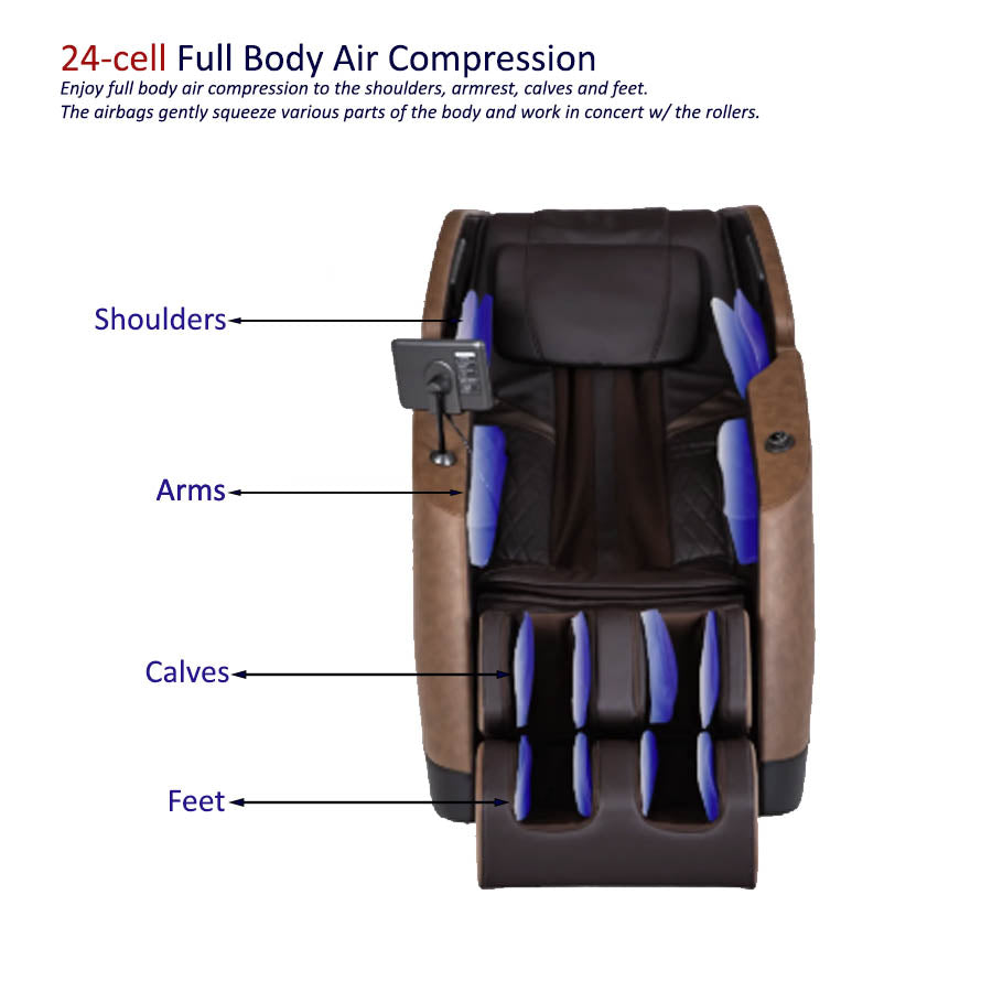 Osaki Ziva Massage Chair with full body air compression (24 cells)