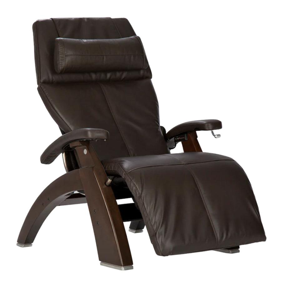 Human Touch Perfect Chair PC-420 Classic Manual Plus in dark walnut / espresso premium leather padset