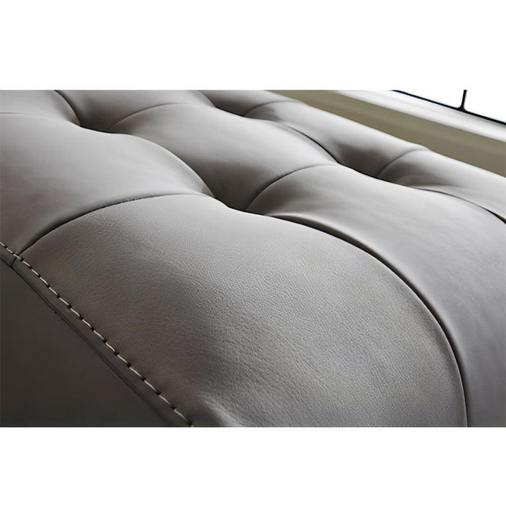 American Leather Comfort Air Atlas Echo Recliner featuring tufted leather seat detail.