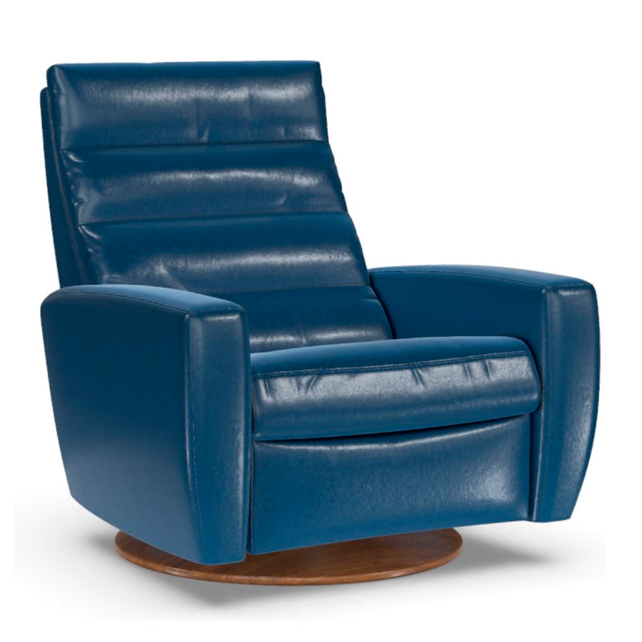 American Leather Lanier Comfort Air With Optional Ottomon featured in Leather Grade J - Mont Blanc Mountain Spring