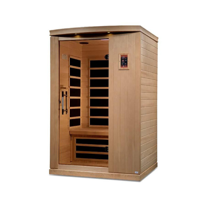 Dynamic Venice Elite 2-Person Ultra Low EMF FAR Infrared Sauna - Canadian Hemlock - Wish Rock Relaxation