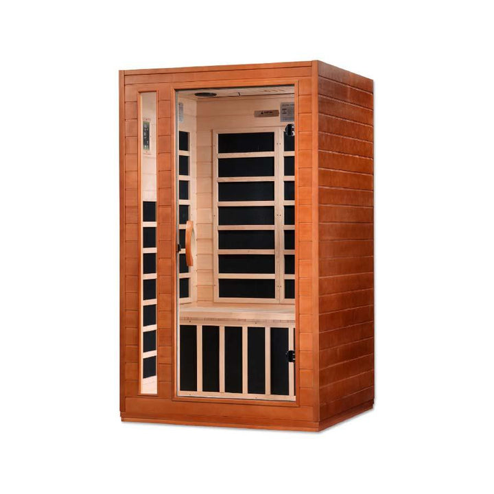 Dynamic Cordoba Elite 2-Person Ultra Low EMF FAR Infrared Sauna - Canadian Hemlock - Wish Rock Relaxation