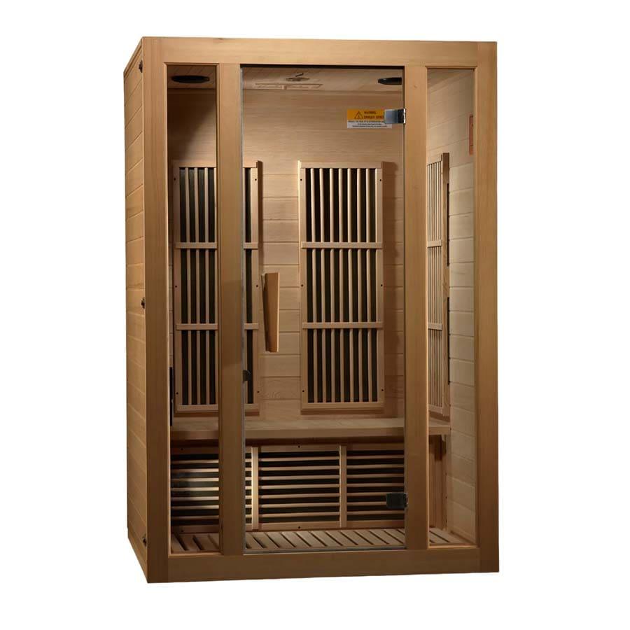 Maxxus "Seattle" 2 person Low EMF FAR Infrared Sauna - Canadian Hemlock - Wish Rock Relaxation