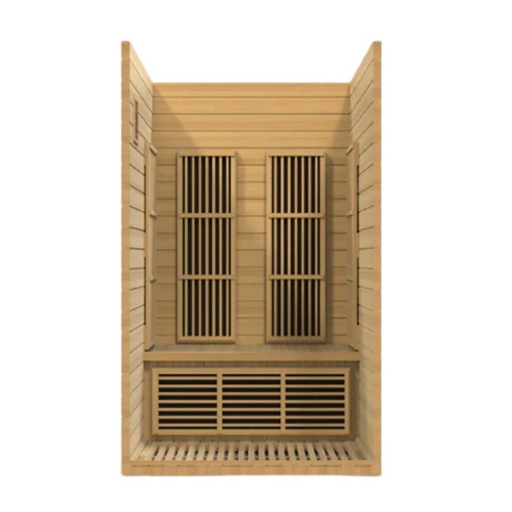 Maxxus "Seattle" 2 person Low EMF FAR Infrared Sauna - Canadian Hemlock - Wish Rock Relaxation