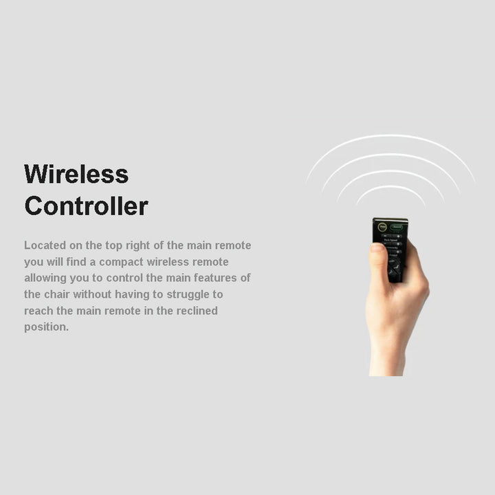 Osaki OS-4000T Massage Chair wireless controller feature of the from Wish Rock Relaxation
