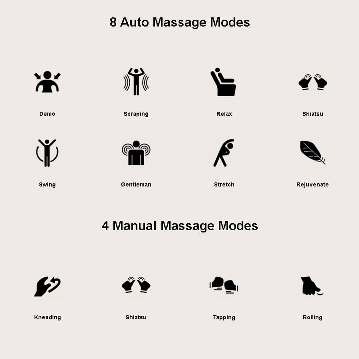 Osaki OS-4D Pro Maestro Massage Chair with 8 auto and 4 manual massage mode from Wish Rock Relaxation

