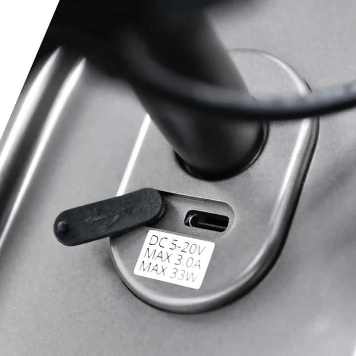 Titan TP-Epic 4D Massage Chair USB-C port with labeled voltage for fast device charging from Wish Rock Relaxation.