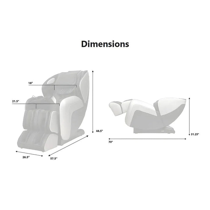 Osaki OS-Atai Massage Chair - Measurement