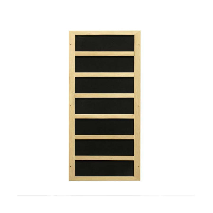 Dynamic Llumeneres 2-Person Ultra Low EMF FAR Infrared Sauna - Canadian Hemlock ultra low EMF FAR infrared carbon heater panel used in the Dynamic Llumeneres 2-person sauna for safe, even heat distribution.