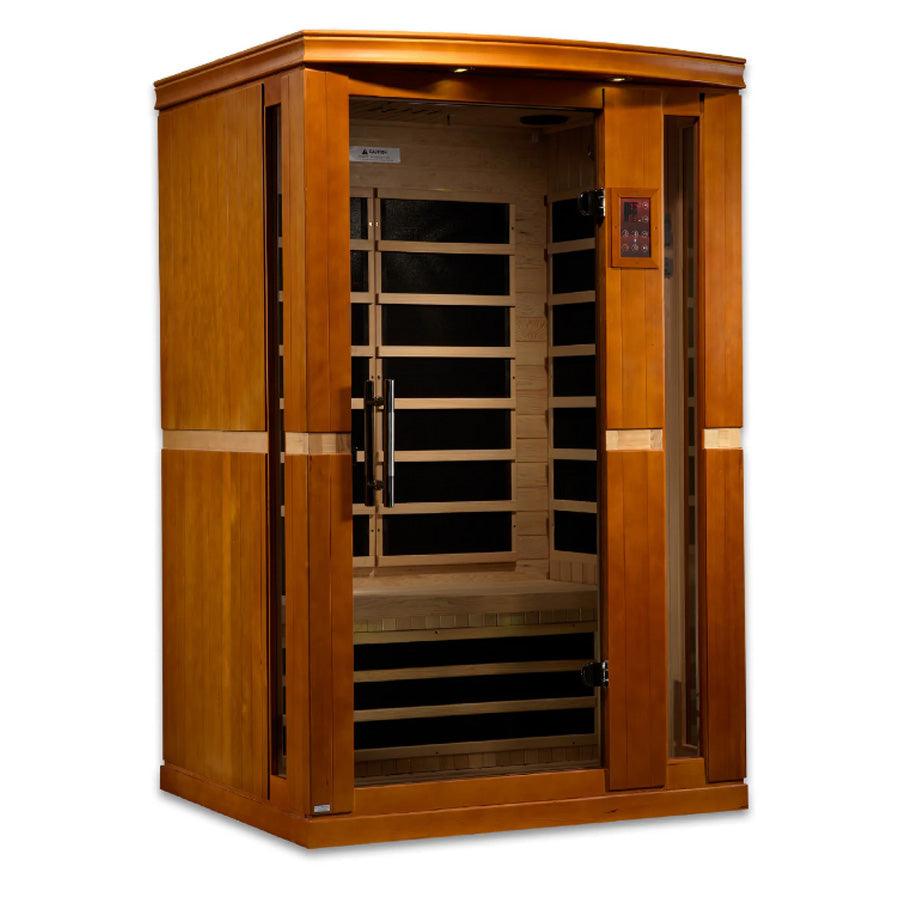 Dynamic Vittoria 2-Person Low EMF FAR Infrared Sauna - Canadian Hemlock - Wish Rock Relaxation