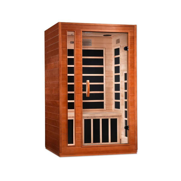 Dynamic Cordoba Elite 2-Person Ultra Low EMF FAR Infrared Sauna - Canadian Hemlock - Wish Rock Relaxation