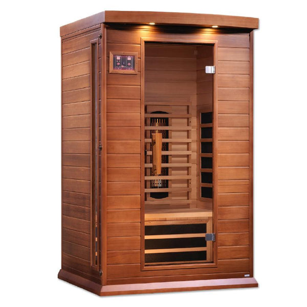 Maxxus 2-Person Full Spectrum Infrared Sauna - Canadian Red Cedar - Wish Rock Relaxation