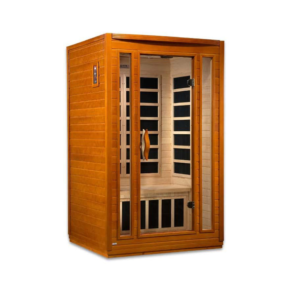 Dynamic San Marino 2-Person Low EMF FAR Infrared Sauna - Canadian Hemlock - Wish Rock Relaxation