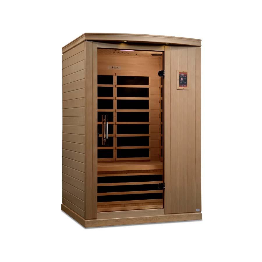 Dynamic Venice Elite 2-Person Ultra Low EMF FAR Infrared Sauna - Canadian Hemlock - Wish Rock Relaxation