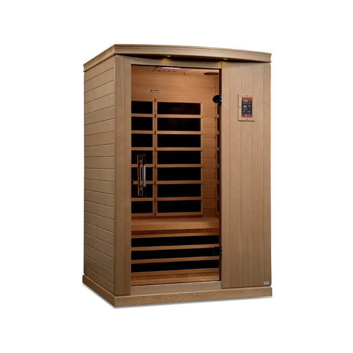 Dynamic Venice Elite 2-Person Ultra Low EMF FAR Infrared Sauna - Canadian Hemlock - Wish Rock Relaxation