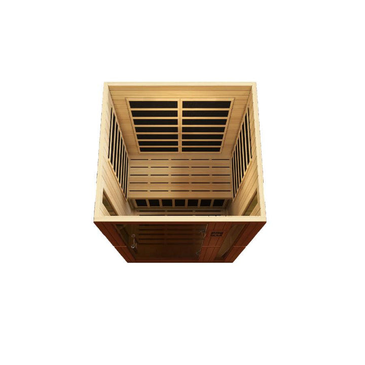 Dynamic Vittoria 2-Person Low EMF FAR Infrared Sauna - Canadian Hemlock - Wish Rock Relaxation