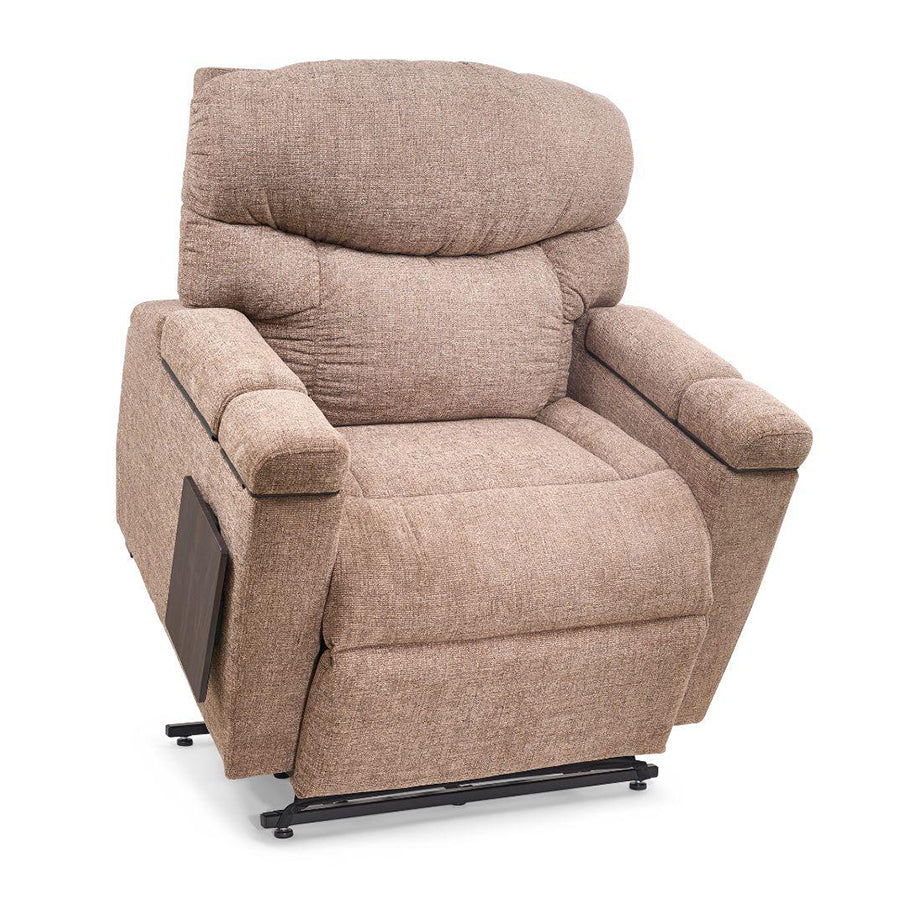 UltraComfort™ UC566 Maya Medium Wide 4-Zone Power Lift Chair in maize with plush upholstery and padded arms.
