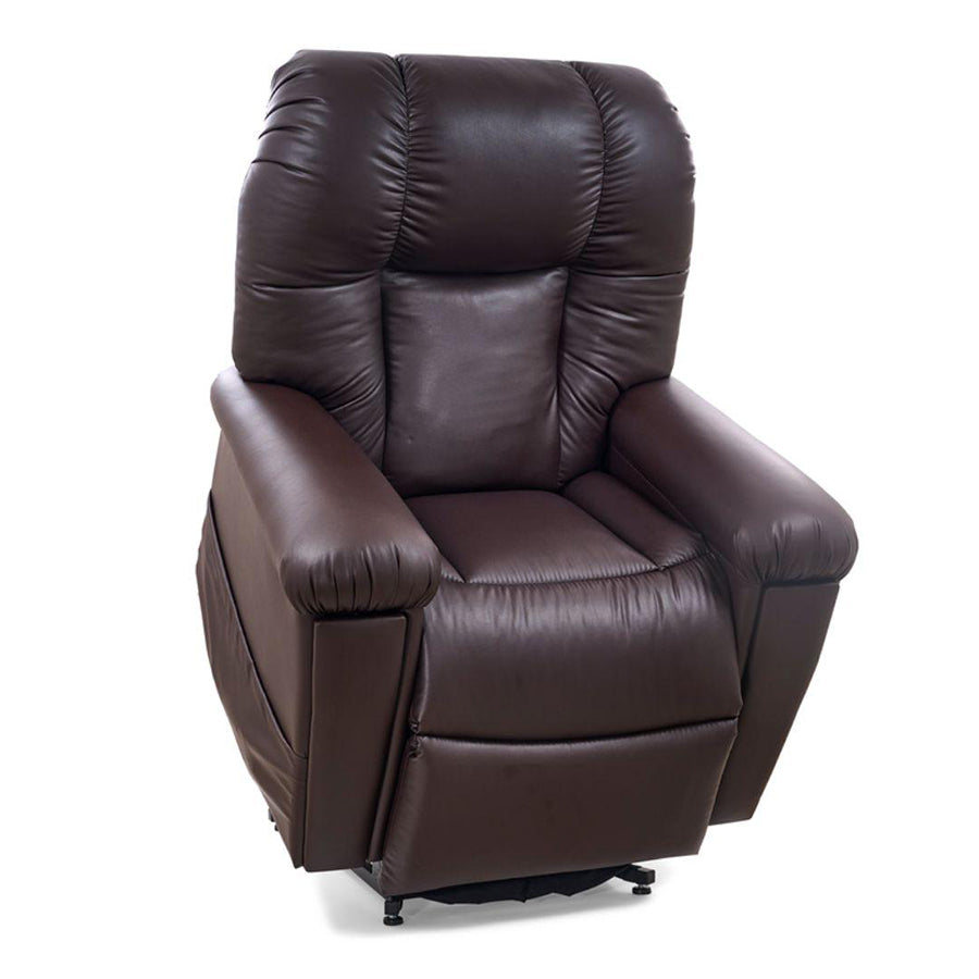 UltraComfort Artemis II coffee bean lift chair in lift position