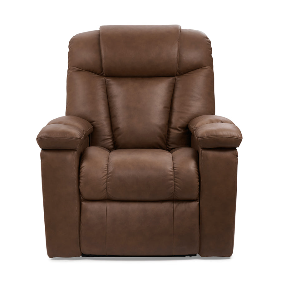 UltraCozy UC677 by UltraComfort™ Medium 5-Zone Power Recliner - Umber front view