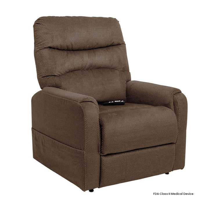 Mega Motion MM-3601 Trio Invigorate 3 Position Lift Chair in Walnut color from Wish Rock Relaxation