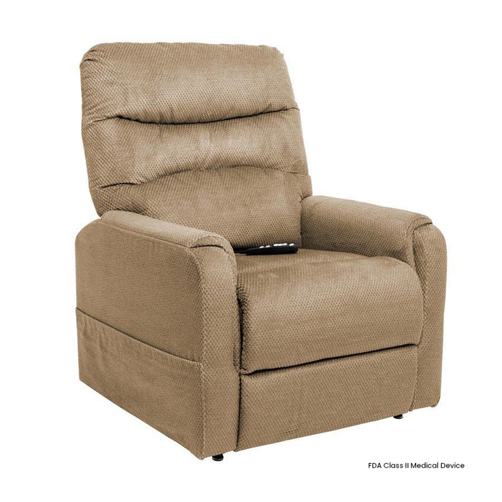 Mega Motion MM-3601 Trio Invigorate 3 Position Lift Chair in Stone color from Wish Rock Relaxation