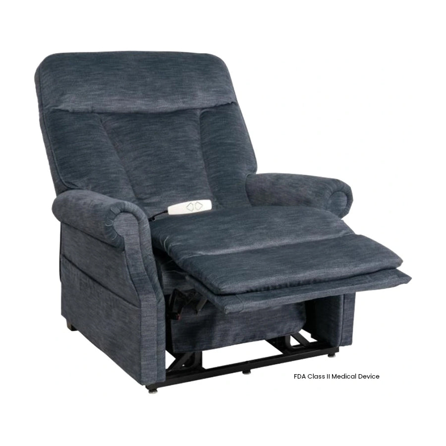 Mega Motion Bariatric MM-7305 Lift Chair in Midnight color from Wish Rock Relaxation