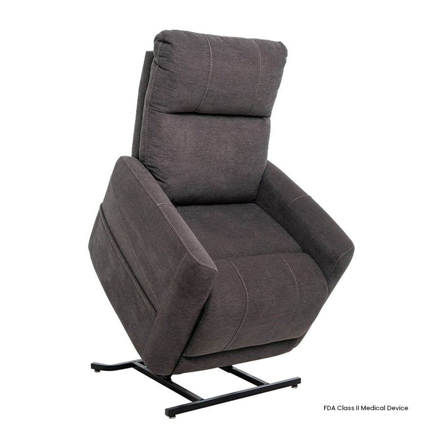 Mega Motion MM-3615 Trio Invigorate 3 Position Lift Chair in Grey color lift position